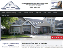 Tablet Screenshot of firstbanklake.com